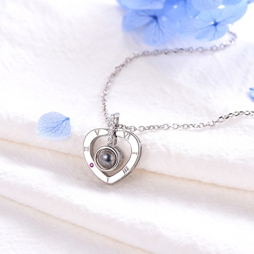 Heart Neckless Rose Color