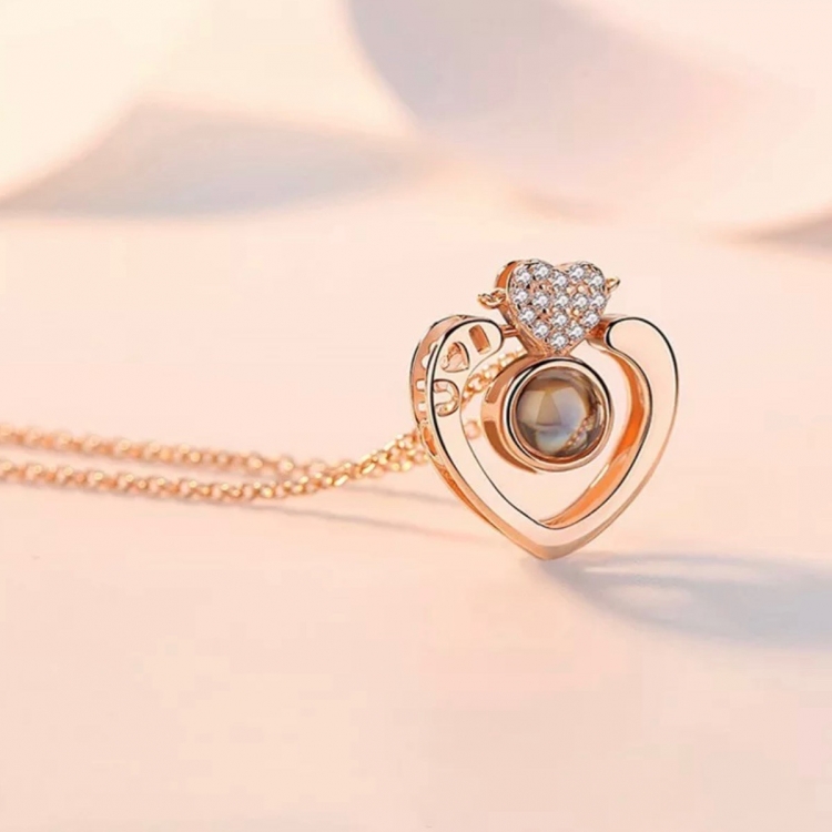Heart Neckless Golden Color