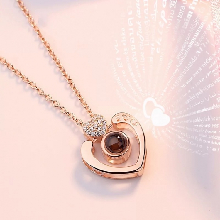 Heart Neckless Golden Color